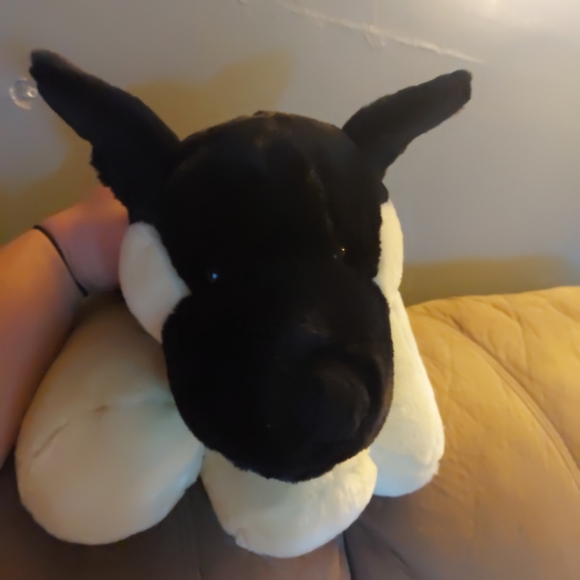 VTG 12" Commonwealth German Shepherd Puppy Dog Plush Stuffed Animal Black/Tan - Picture 6 of 11